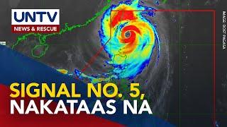 Super typhoon Leon, papalapit na sa Batanes; Signal No. 5, itinaas na