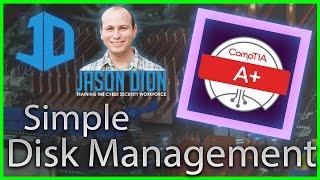 42b - Disk Management Simple Volume Example