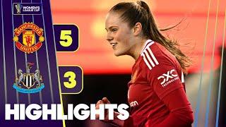 United maintain 100% record | Manchester Utd v Newcastle Utd | Women's League Cup Highlights 24/25