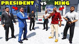 Franklin PRESIDENT vs KING of Los Santos Biggest War In GTA 5 | SHINCHAN and CHOP