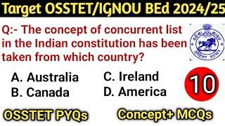 OSSTET 2024-24 | Sevaka Sevika 2024-25 | Practice set | Sources of Indian Constitution| Politics