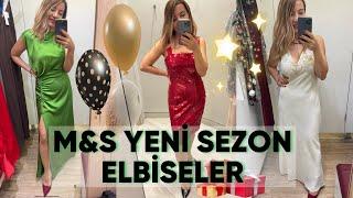 M&S YENİ SEZON ELBİSELERİ ve KOMBİNLERİ YILBAŞI İÇİN DENEMELİ ALIŞVERİŞ ! Vlog