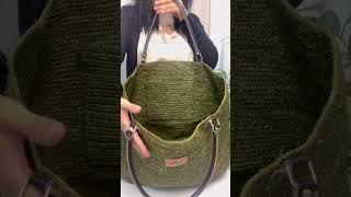 Tropalora Hand Crochet Large Tote Natural Raffia Beach Bag#bag #handmade #totebag #fashion #stylish