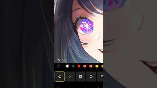 Anime eyes drawing️. #art #viral #fypシ #animedrawing #aihoshino #akane#eyedrawing