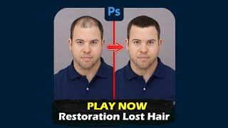 Restoration Lost Hair!   #shorts #photoshop