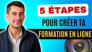 Les 5 étapes pour Créer une Formation en Ligne