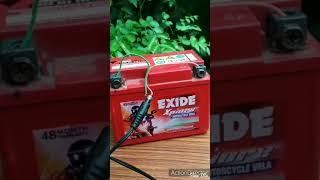 how to charge 12 volt bike battery #shorts