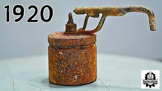 1920 Antique Blowtorch Restoration From Heavy Rust to New