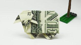 Money Origami Sheep