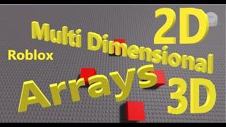 Multi Dimensional Arrays / Tables (Roblox Studio Tutorial) by PrizeCP Extreme Simple Series 2 (065)