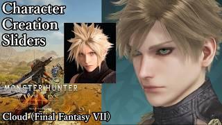 MONSTER HUNTER WILDS Character Creation - Cloud (Final Fantasy VII)