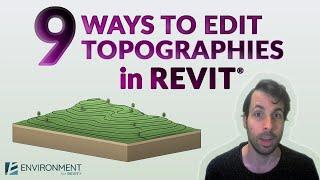 9 Ways to Edit Topographies in Revit® | Environment for Revit® TUTORIAL