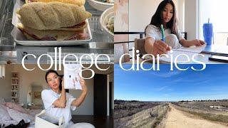 BALANCING WORK, SCHOOL AND AN INTERNSHIP | makeup routine, removing my nails + hikes and paninis!