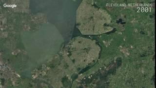 Google Timelapse: Flevoland, Netherlands