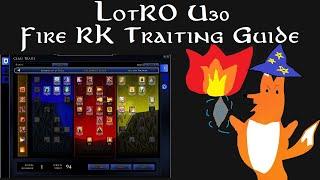 Lotro U30: Fire Rune-keeper Traiting Guide