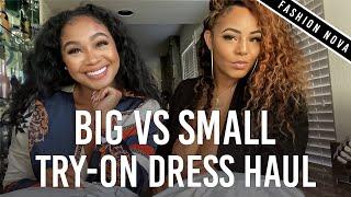 Big vs Small Try-On Dress Haul