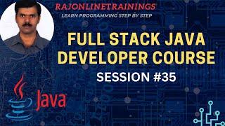 Full Stack Java Developer | Session - 35 | JSP -JSP Directive and Scriptlet Tags |rajonlinetrainings