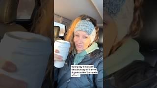 Sunny Sunday drive in Alaska! #HomeFreeAlaska #Alaska #OffGrid #Shorts