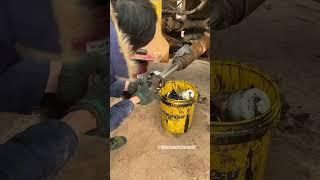 Heavy Machinery Breakdown? Quick Weld Fix on the Driveshaft!