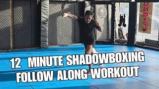 12 Min Muay Thai Follow Along Shadowboxing Workout