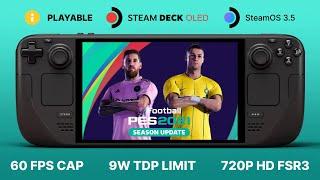 eFootball PES 2021 SEASON UPDATE - Gameplay & Settings | Steam Deck OLED