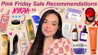 NykaaPink FridaySale Recommendations️ Skincare, bodycare, haircare & makeup🫧 Toners, perfumes 