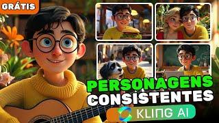 Como criar PERSONAGENS 3D CONSISTENTES com  KLING AI - para HISTÓRIAS ANIMADAS - (Gratuitamente)