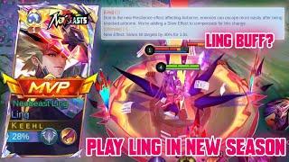 LING BUFF? PLAY LING IN NEW SEASON! GLOBAL LING SOLO RANK - MOBILE LEGENDS