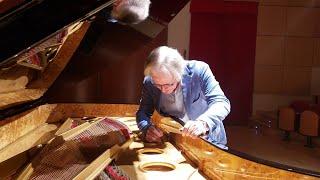 Paolo Fazioli signing Grand Piano Series Fazioli F308