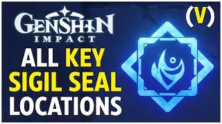 All Key Sigil Seals (V) Locations - Genshin Impact