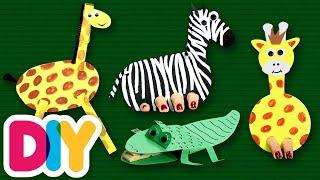 4 Exciting Jungle Animals | Crafts for Parents | Fast-n-Easy | DIY Labs