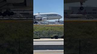 Qantas A380 landing at LAX #planespotting  #planelanding #qantas #lax