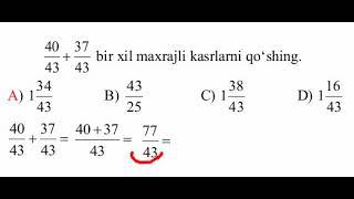 Matematika master yechimi (223 )