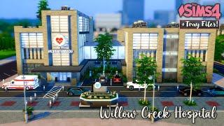 Willow Creek Hospital | The Sims 4 Stop Motion Build | + Tray Files #gettowork #hospital