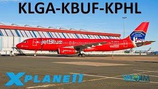 X-Plane 11 | A320 Ultimate!! | A320 | VATSIM | New York City, Buffalo & Philadelphia!!