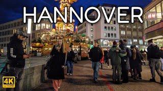 Hannover, Germany  4k Walking Tour in Christmas 2024