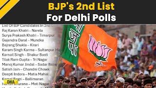 Delhi Elections 2025: BJP Releases 2nd List Of 29 Candidates For Delhi Elections