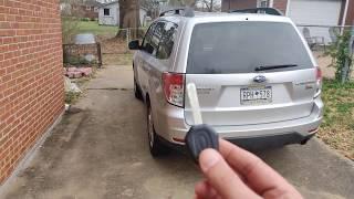 Subaru forester lost key cut and program DY Locksmith Charlotte NC mobile service (980)260-9191