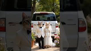 "Cat Ki Shaadi! Pajero Se Utre Dulha Dulhan " #funny #animalcomedy #umz #cat #umzshorts