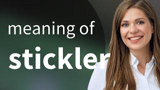 Stickler | what is STICKLER definition