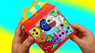 Sprunki Box Surprise happy meal Collection Unboxing ASMR no talking Mystery box