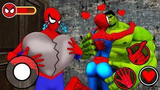 Playing Spiderman Family - SpiderGirlfriend vs SpiderMan needs help in Granny House