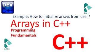 Arrays in C++ | Example : Take size of array from user and print array using for loop | (Urdu/Hindi)