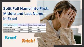 Microsoft Excel: Separate First, Middle, and Last Name @pcguide4u