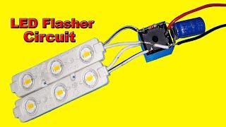 2 LED Flasher Circuit Make Very Easy | Using Without IC & Transistor