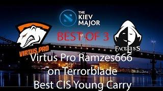 Kiev Major 2017 : Virtus Pro vs Faceless Ramzes666 Terrorblade 11 Kills Highlights