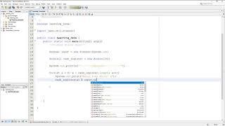 LEARNING JAVA: Array Processing