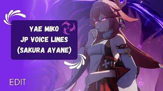 Yae Miko Leaks with Japanese Voice Lines (EDIT) | Elemental Skill, Elemental Burst, Normal Attack