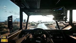[4K] Trucker on a Kaukaz Bratsk U4020 in Night City, Cyberpunk 2077 | Reshade | VR | No HUD