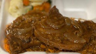 RASTA QUEEN $treasie1  is live! Fried Pork Chops with Homemade Gravy Yellow Rice and Veggies